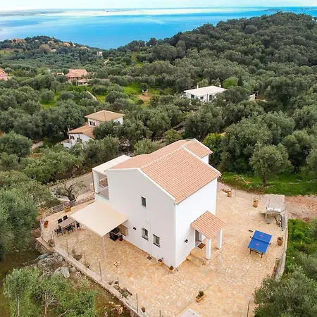 Elli Epavlis Private Pool Starlink Wifi Near Barbati Villa Spartylas